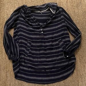 Free People Hooded Shirt